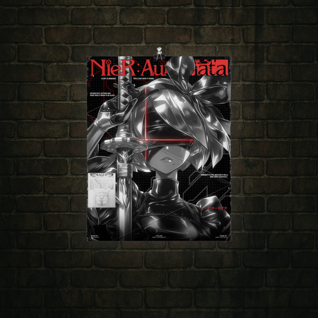 Nier Automata // Inked Shadows – Legacy Drop Poster