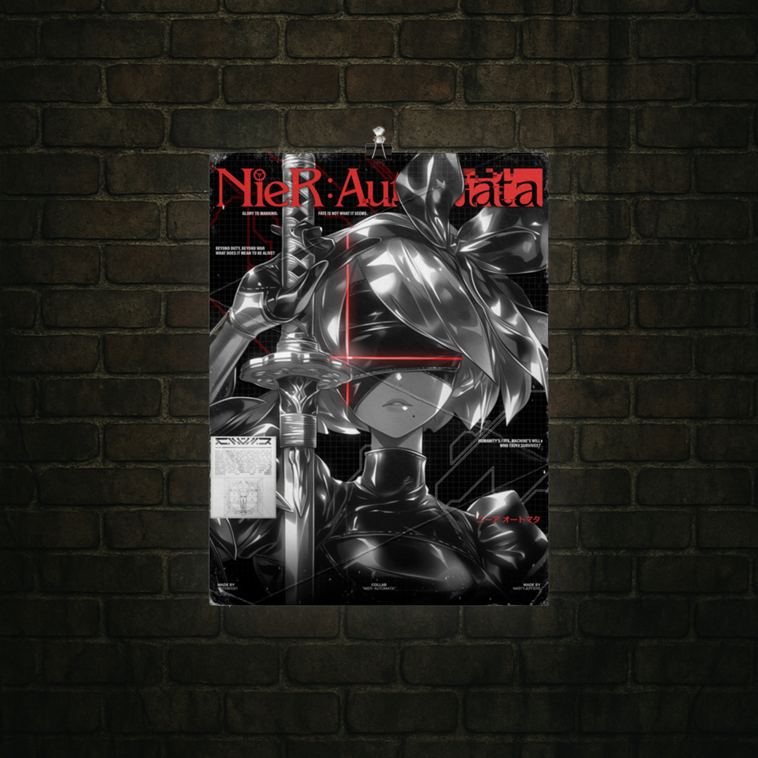 Nier Automata // Inked Shadows – Legacy Drop Poster
