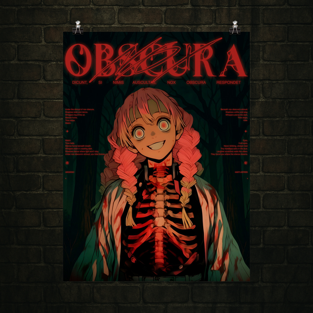 Mitsuri Kanroji // Skeletal – Legacy Drop Poster