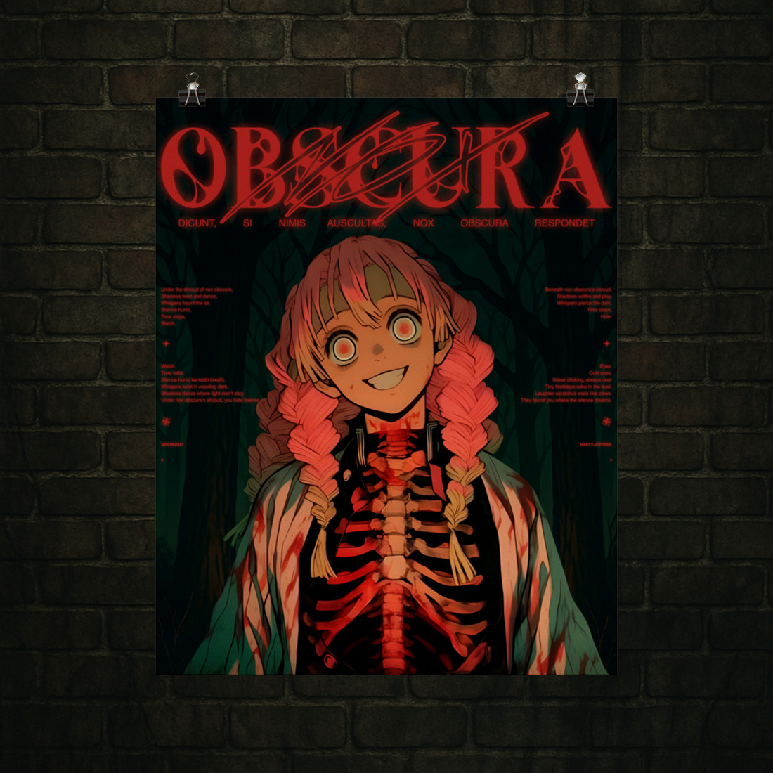 Mitsuri Kanroji // Skeletal – Legacy Drop Poster