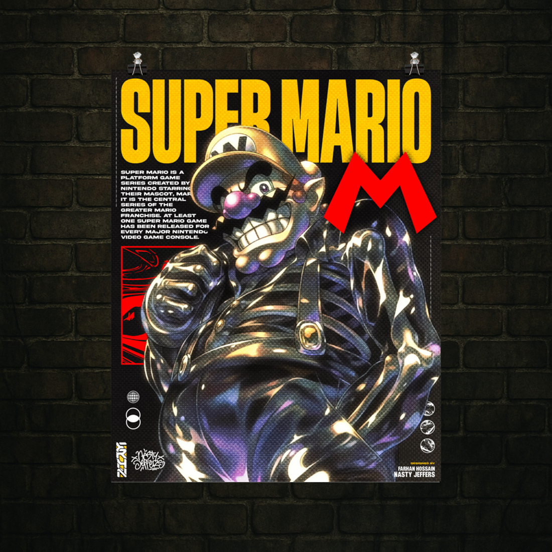 Super Wario // Skeletal – Legacy Drop Poster