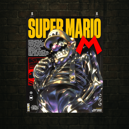 Super Wario // Skeletal – Legacy Drop Poster