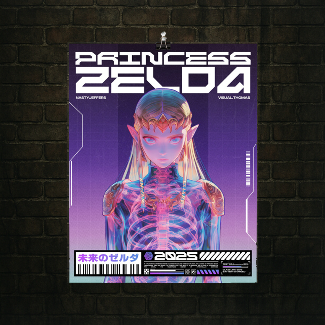 Princess Zelda // Synthwave Bloom – Legacy Drop Poster
